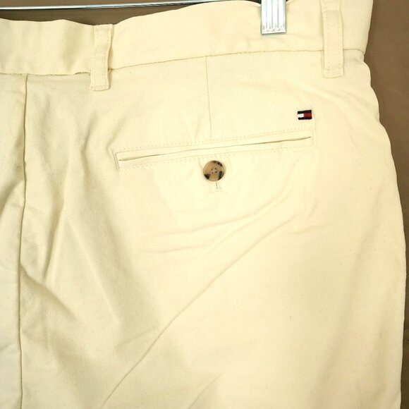 Men's Tommy Hilfiger Summer Yellow Custom Fit Th Flex Cotton‎ Chino Pants 36x34 - Picture 9 of 16